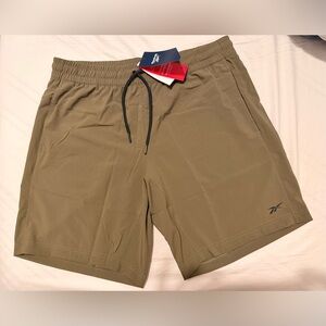 Reebok Men's Olive Athletic Shorts